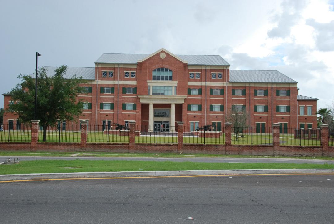 141 Readiness center, from Claiborne Avenue