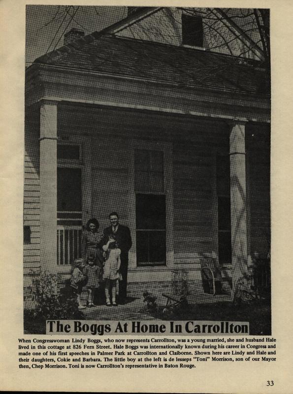Picture of the Boggs family in front of their home on Fern St.