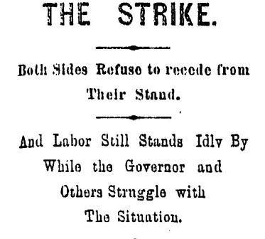 Strike Newspaper Headlines