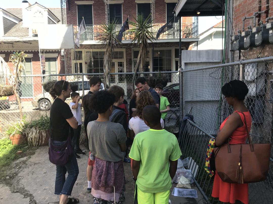 Students from Homer Plessy Elementary School Visit 810 Royal Street