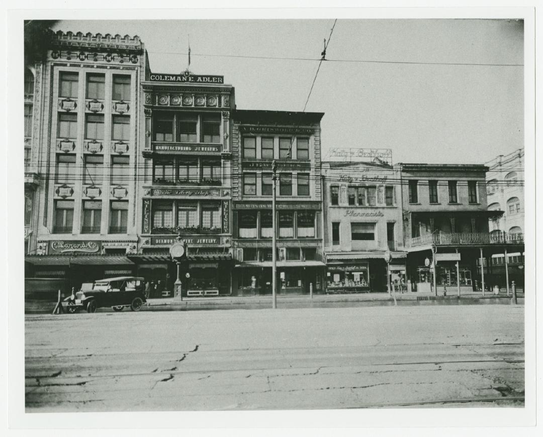 "A Portion of the 700 block of Canal Street along uptown side"