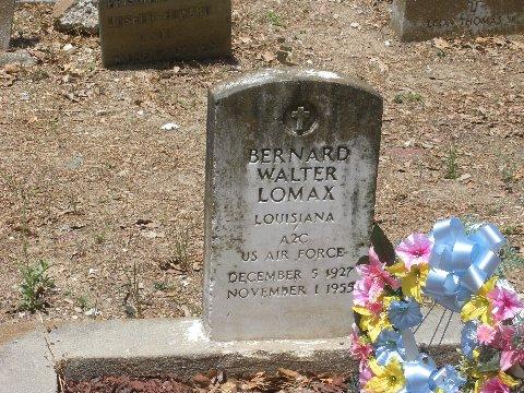 Grave of Bernard Walter Lomax