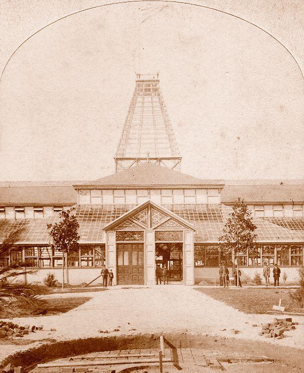 Entrance to Horticultural Hall and tower.