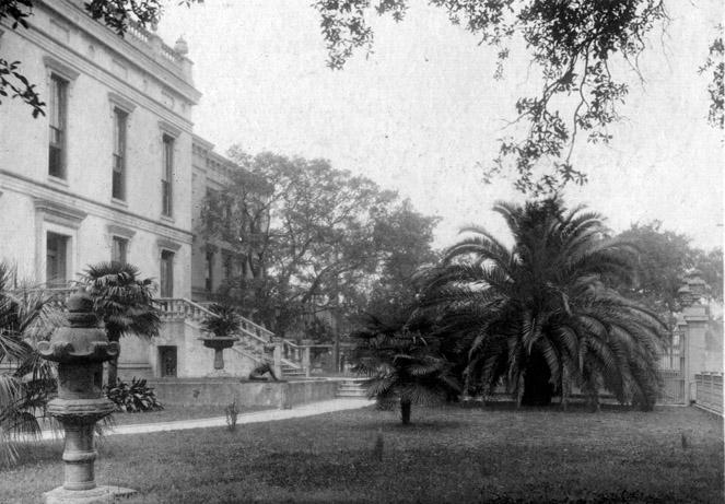 View of College Hall (Washington) from the Morris Building (also known as the Household Economy Building).