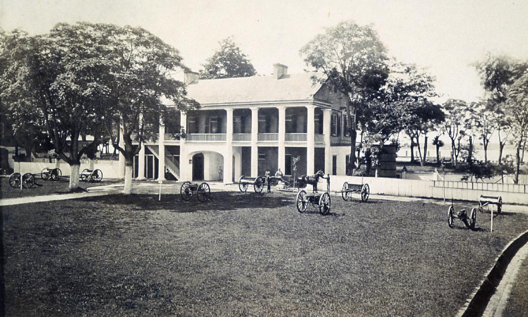 Headquarters rear, facing river, pre-1912