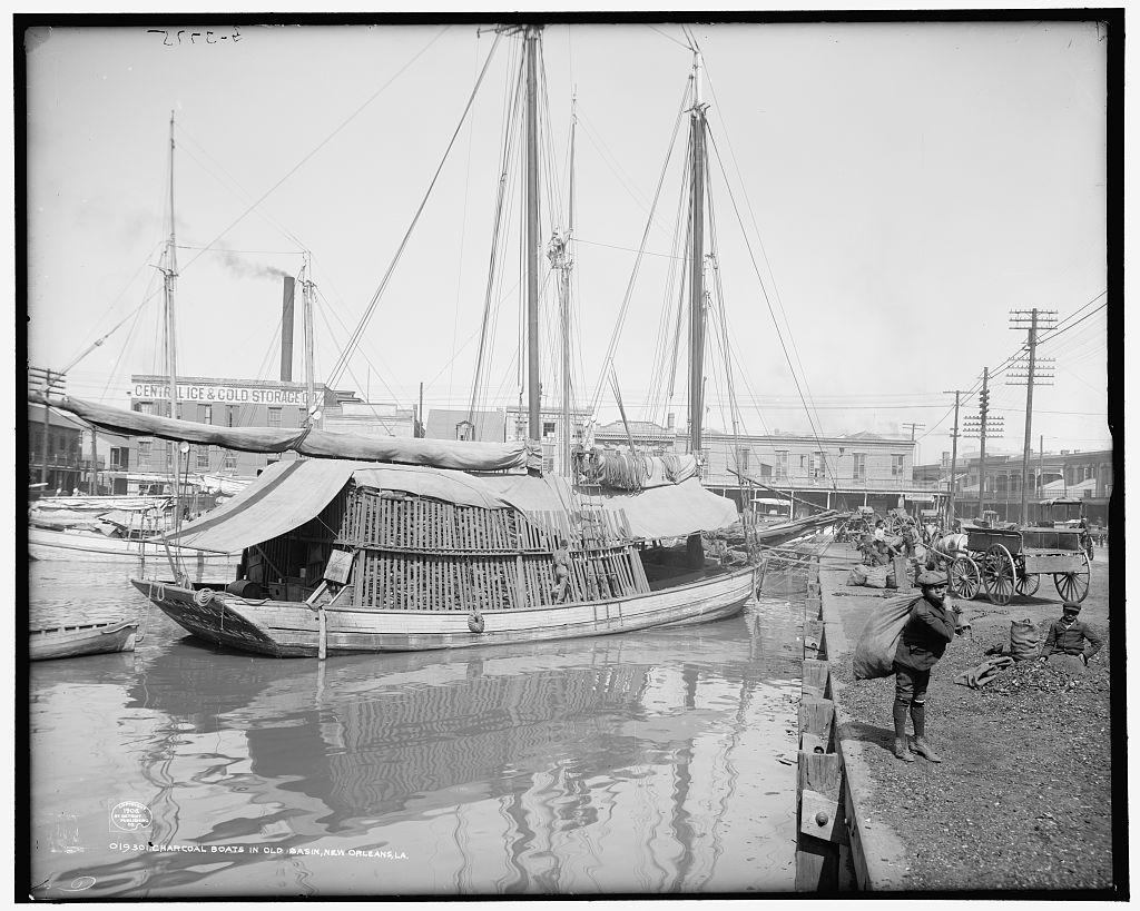 Turning basin, Old Basin Canal, circa 1906