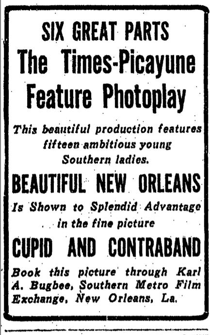 The Times-Picayune Photoplay Advertisement, Distributed by Metro Film Exchange.