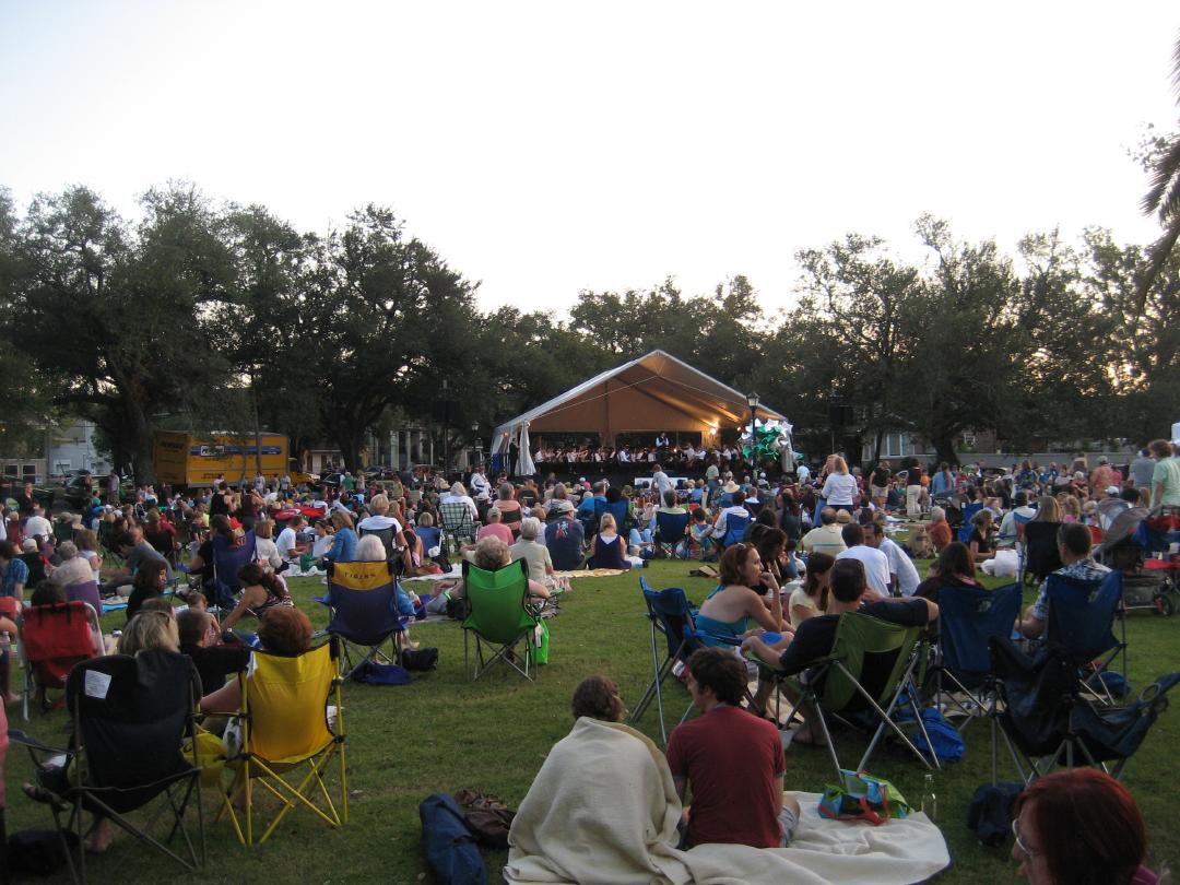 Louisiana Philharmonic Orchestra concert in Palmer Park.