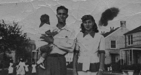 "My sister Martha Rean and her husband and child."