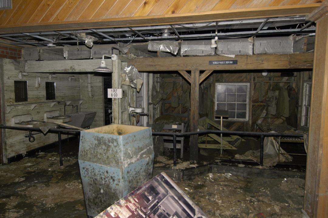 Damage being assessed several weeks following the post-Katrina flooding, October 12, 2005