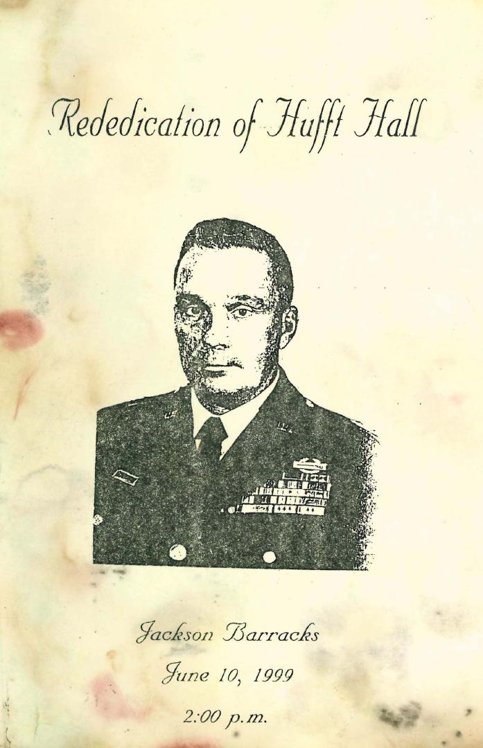 Invitation to the rededication of Hufft Hall, 1999