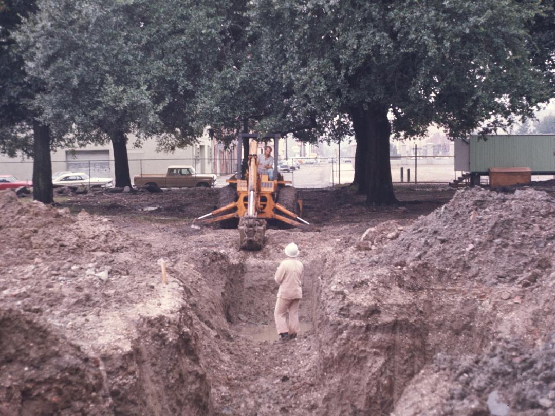 Congo Square Excavation Trench