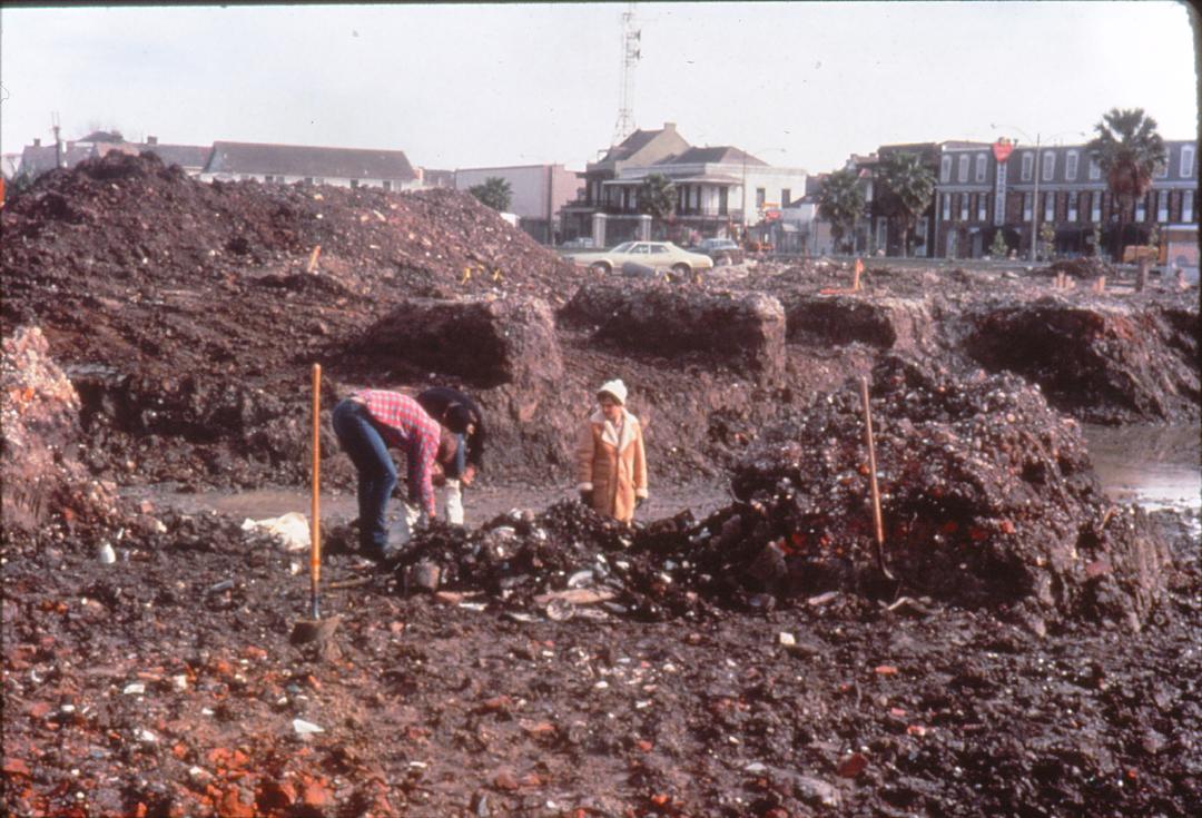Congo Square Excavation Trenches