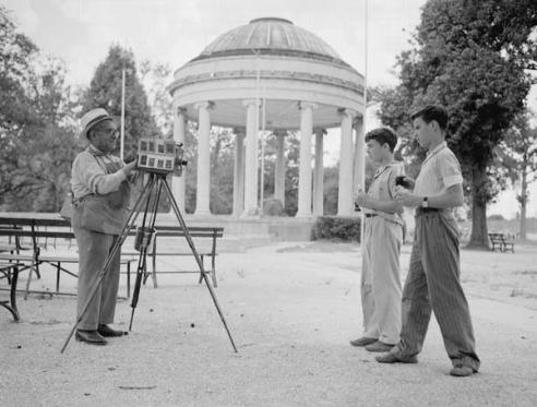 Formal photographs in the park.