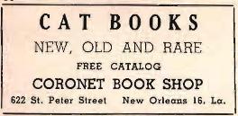 Ad for Coronet Bookshop Next Door to Le Petit Salon, 1925