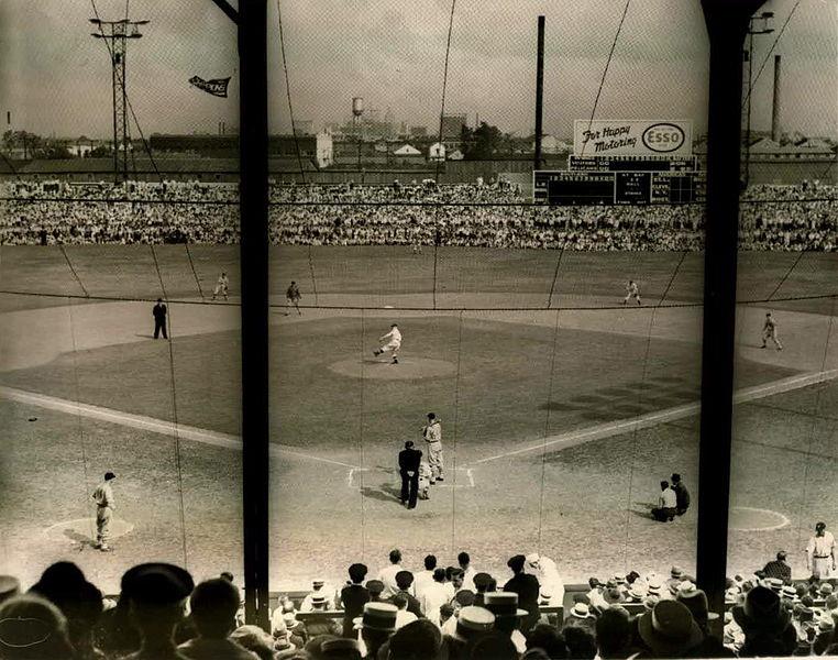 View from behind homeplate