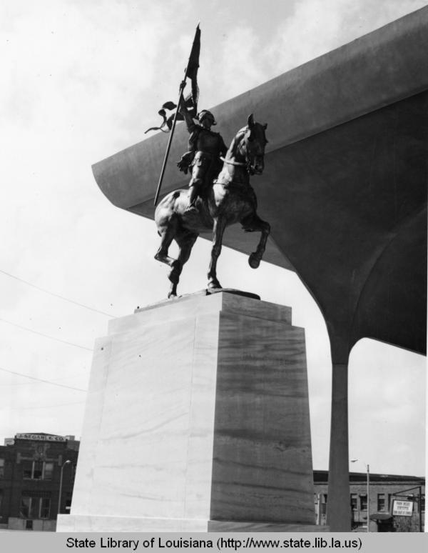 Statue of Joan of Arc in New Orleans Louisiana circa 1972