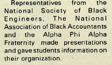 Alpha Phi Alpha gives presentation at UNO's first Black Orientation.