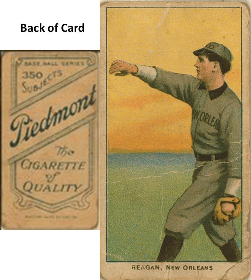 Ed Reagan, New Orleans Team, baseball card portrait