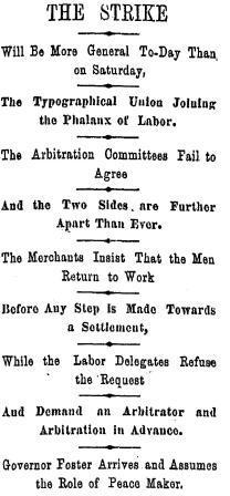 Strike Newspaper Headlines