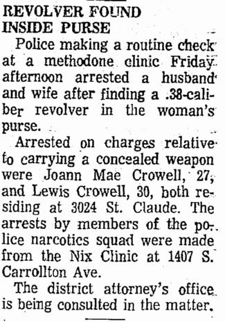 Revolver Found in Purse
