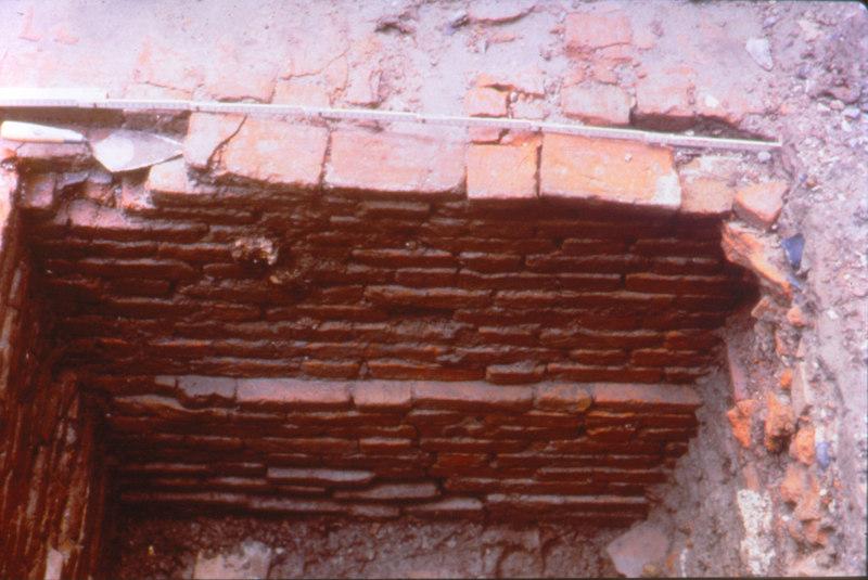 Wall foundation from Spanish-era prison building.