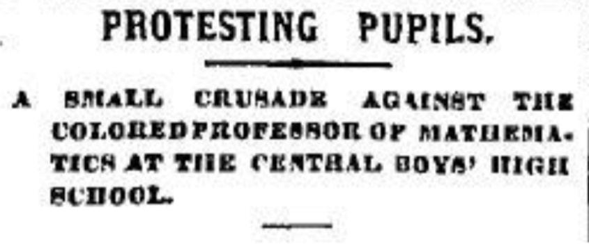 Student Protest of Edmunds.