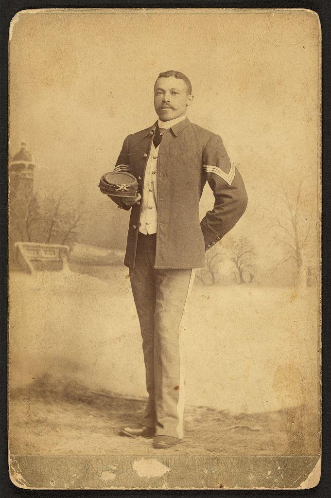 Buffalo Soldier, 25th Infantry, Fort Custer, Montana.